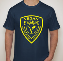 Vegan Police Tee Navy