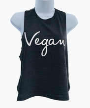Vegan Signature Womans Razorback Crop Black