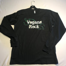 Vegans Rock Classic Long Sleeve Tee Black green