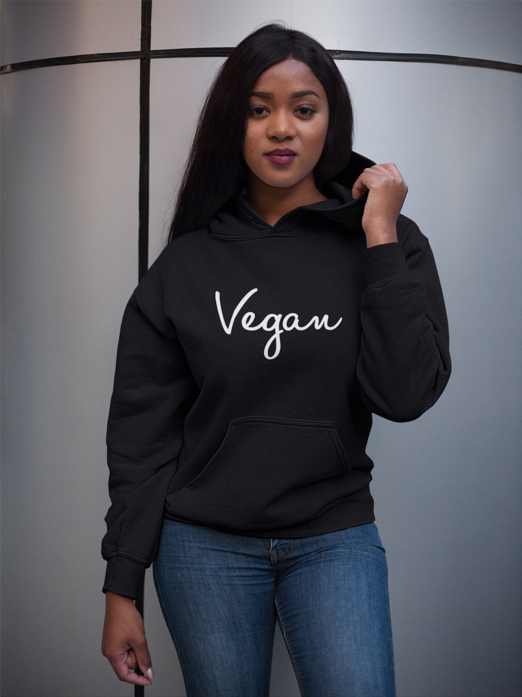 Vegan Signature Fleece Pullover Black