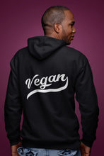 Vegan Retro Fleece Zip Hoodie Black